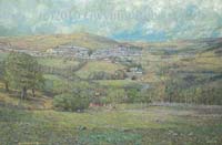 Painting of Abertysswg in South Wales