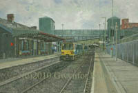 Paintings of Bargoed railway station