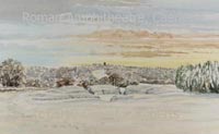 Painting of the Amphitheatre at Caerleon in South Wales