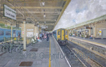 Paintings of Cardiff Central railway station