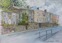 painting of Cardiff Road, Troedyrhiw