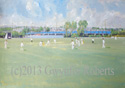 Cricket match at Barry