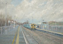 Painting of Energlyn and Churchill Park railway station