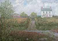 Painting of Gwerna Fawr Farm, maesycwmmer