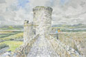 Paintings of Harlech castle, North Wales castle