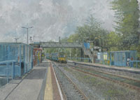 Painting of Lisvane railway station