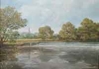 painting of Llandaff Cathedral