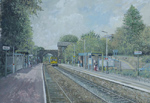 Painting of Llanishen railway station