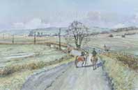 Paintings of Wales. Michaelstone, Caerphilly, South Wales