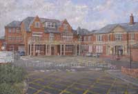 Paintings of closed Hospitals in the County of Caerphilly