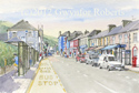 Painting of North Road, Aberaeron