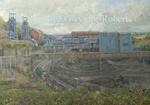 Oil painting of Oakdale colliery