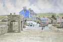 Painting of Aberaeron harbour