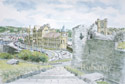 Watercolour painting of Aberystwyth