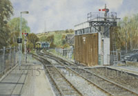 The signal box at Bargoed Railway Station