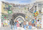 Painting of Castle gateway,Tenby