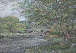 Painting of Cenarth bridge