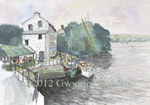 Painting of Heritage Centre, Cardigan, West Wales
