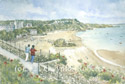 Painting of Ironman at Tenby