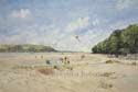 Painting of Llansteffan beach