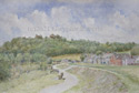 Painting of Llansteffan from Ferryside