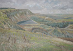 painting of Llyn Fawr Reservoir