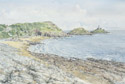 Paintings of Mumbles lighthouse from Bracelet Bay