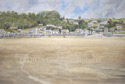 Painting of Pendine beach West Wales