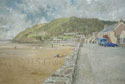 oil painting of Pendine Beach, West Wales