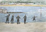 Watercolour painting of Seafront, Porthcawl