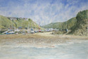 Painting of Solva harbour, Pembrokeshire