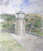 painting of the War Memorial, Tirphil