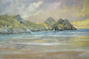 Painting of Three Cliffs Bay, The Gower, Swansea