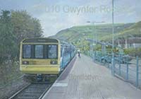 Painting of Pontlottyn railway station