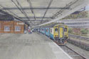 Painting of pontypridd-railway-station