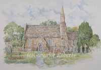 Painting of Saint John's Church, Machen