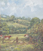 Cows grazing in ystrad Mynach