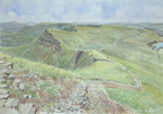 Watercolour painting of Cribyn, The Brecon Beacons