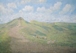 Painting of Looking West from Corn Du - The Brecon Beacons