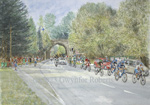 Paintings of Tour of Britain Cycle Race 2023