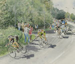 Paintings of Paintings of Tour of Britain Cycle Race 2011