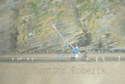 Welsh Art-oil painting of Pendine Beach, West Wales