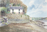 Welsh Art-The Boat house, Laugharne, West Wales