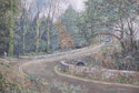 Painting of Wisemans bridge, Pembrokeshire, Wales,
