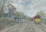 Exchanging tokens at Ystrad Mynach signal box