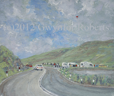 Driving along the A470 towards Brecon