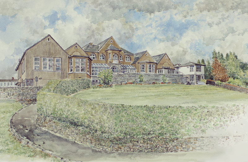 Painting of Aberbargoed Hospital