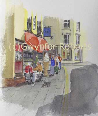  Street scene in Abergavenny