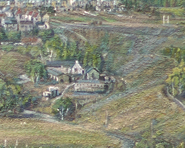 Painting of Looking towards Abertysswg, Caerphilly
