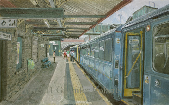Paintings of Bargoed railway Station